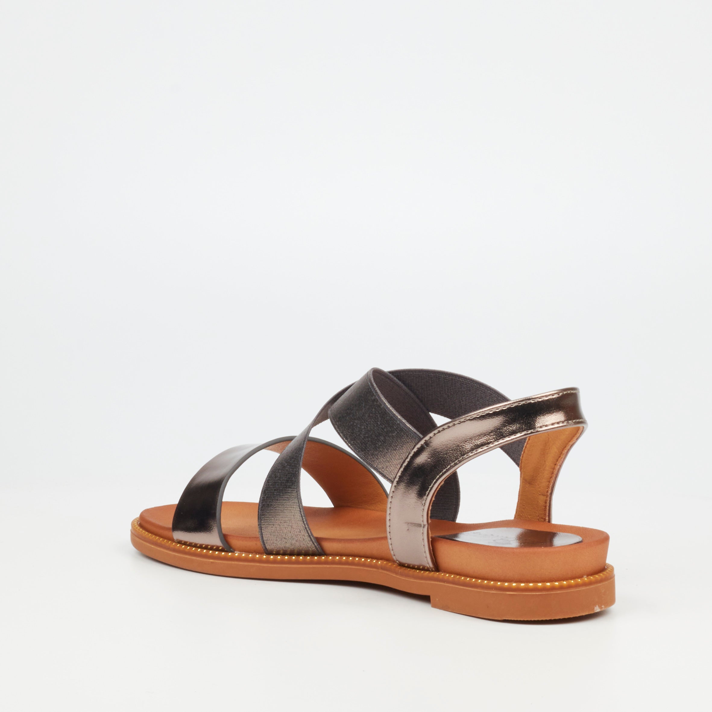 Butterfly Feet Ladies Ellie 12 Pewter Sandals