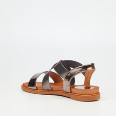 Butterfly Feet Ladies Ellie 12 Pewter Sandals