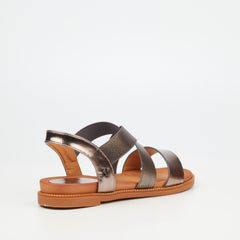 Butterfly Feet Ladies Ellie 12 Pewter Sandals