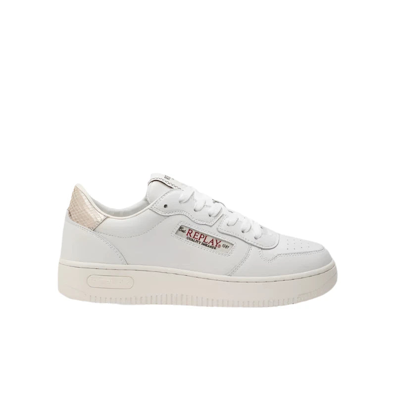 Replay Womens Epic Cool Shoes White Metalic