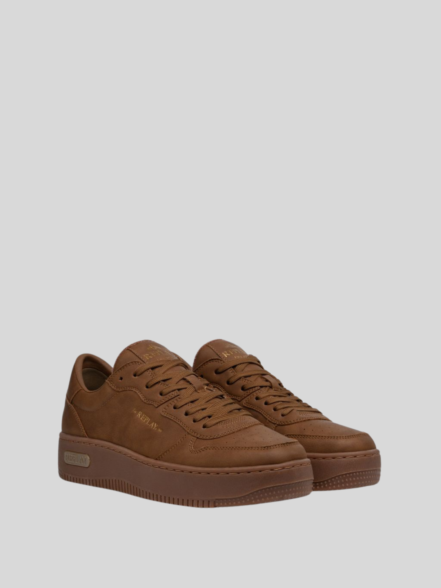 Replay Mens Epic High M Base Sneaker In Tan
