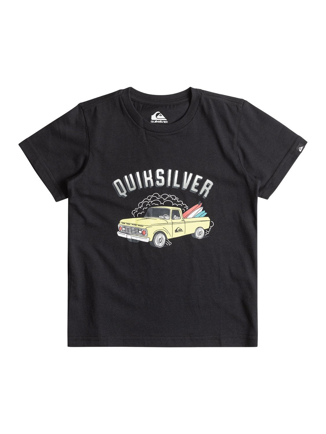 Quiksilver Burnin' Out Short Sleeve Pre Boys T-Shirt In Black