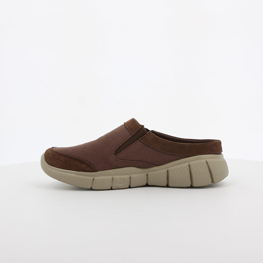 Hush Puppies Mens Equally Slide Canvas  Cappuccino