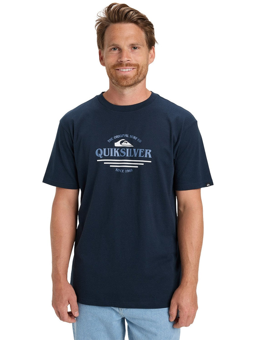Quiksilver mens Type Line T-Shirt In Navy