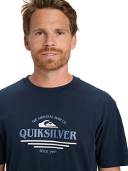 Quiksilver mens Type Line T-Shirt In Navy