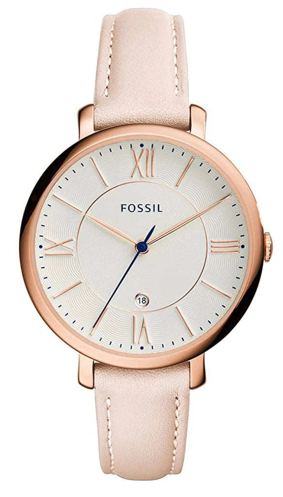 Fossil Jaqueline Dress White And Pink Watch