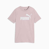 Puma Girls Essential No.1 Logo Short Sleeves T-Shirt In Misty Pink