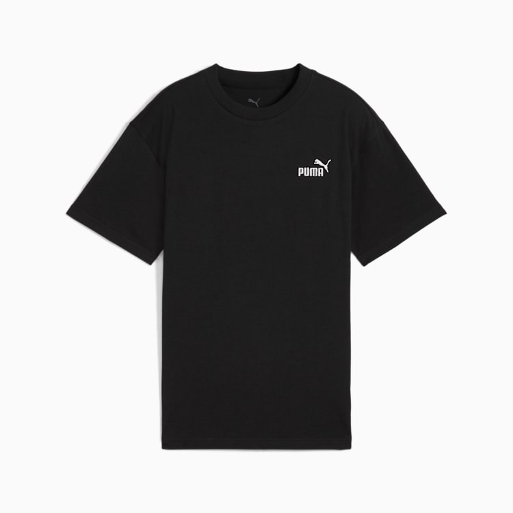 Puma Unisex Kids Essential No.1 Logo Relaxed T-Shirt In Black