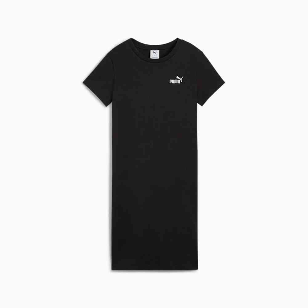 Puma Womens Ess Small No.1 Logo Slim Dress In Black