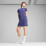 Puma Womens Essential Small Logo Slim Dress In Blue