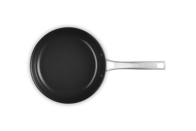 Le Creuset Essential 3-ply Stainless Steel Non-Stick Frying Pan In Black