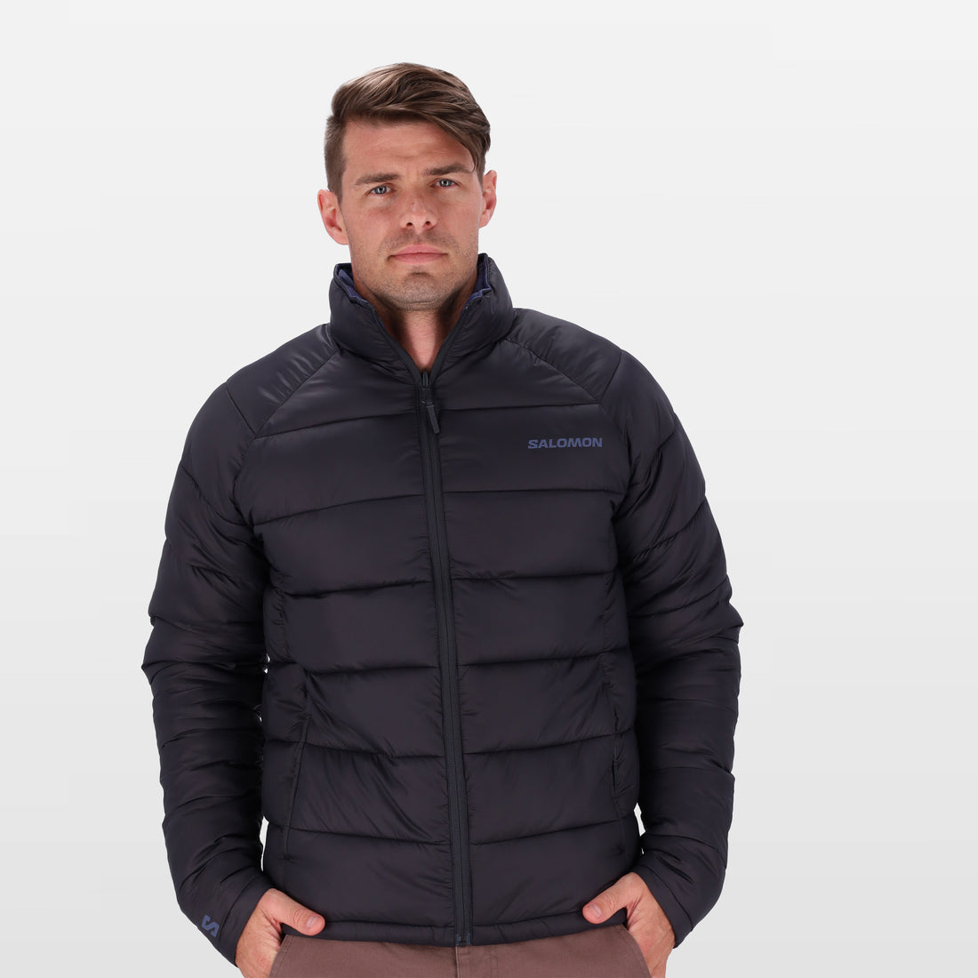Salomon Mens Eclipse Reversible Jacket In Phantom/Marlin