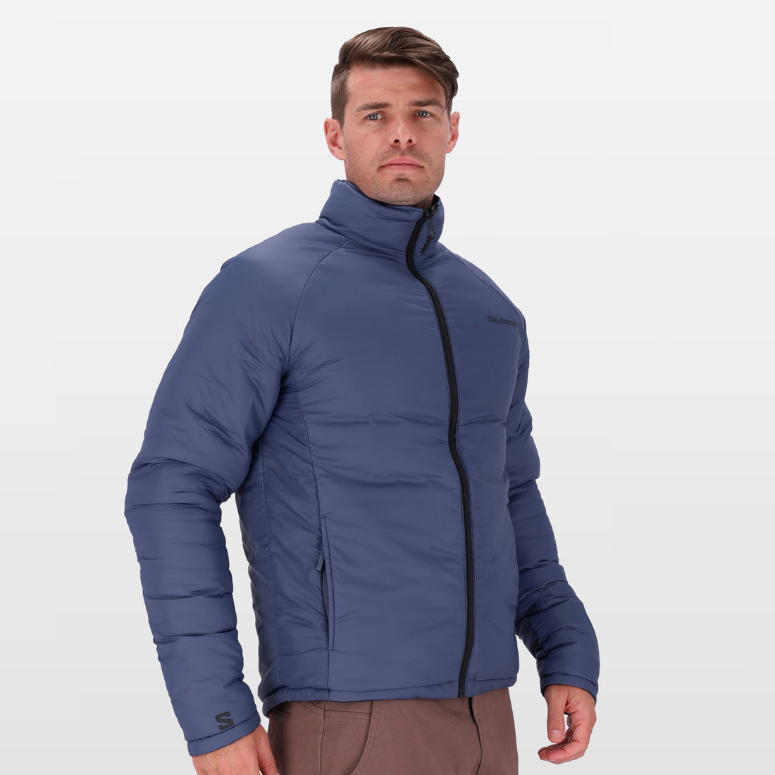 Salomon Mens Eclipse Reversible Jacket In Phantom/Marlin