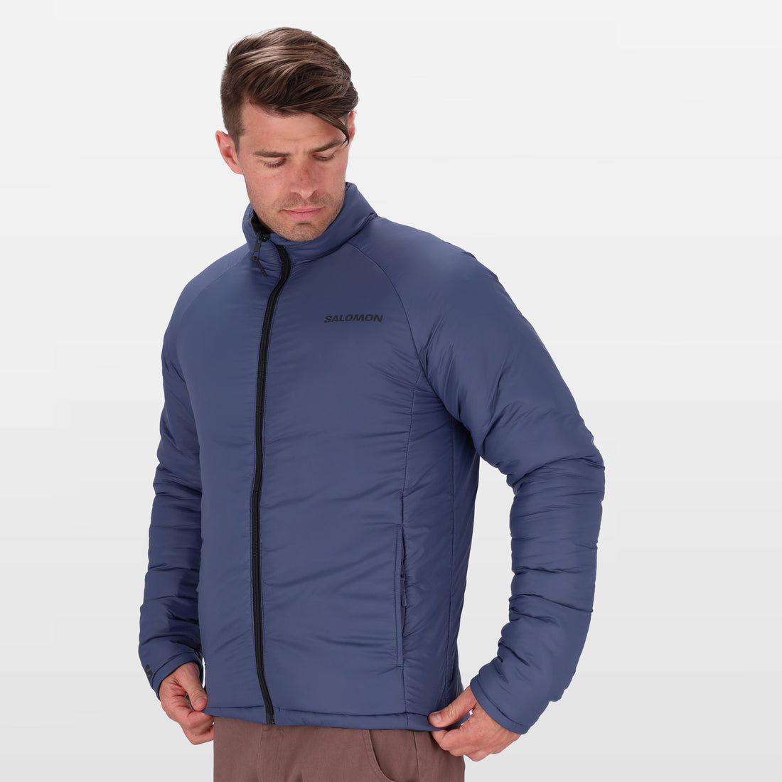 Salomon Mens Eclipse Reversible Jacket In Phantom/Marlin