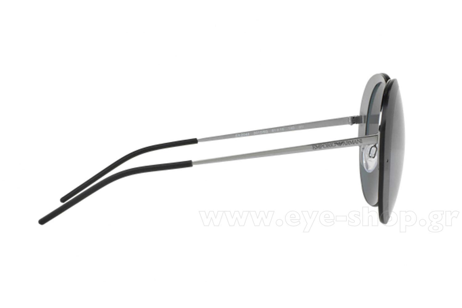 Emporio Armani Mirror Lens Sunglasses For Women In Grey