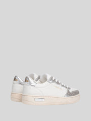 Replay Womens Epic Action Sneakers In Silver and White