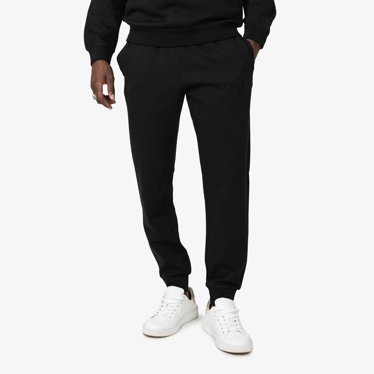 Fade Essential Mens Sweatpants Slim Fit In Black