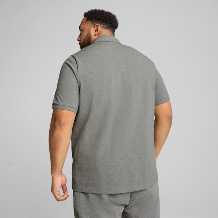 Puma Mens Essential Small Logo Golfer In Grey