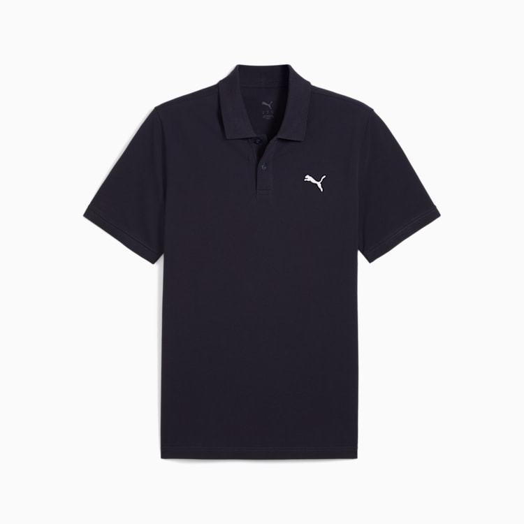 Puma Mens Essential Small Logo Golfer In Black