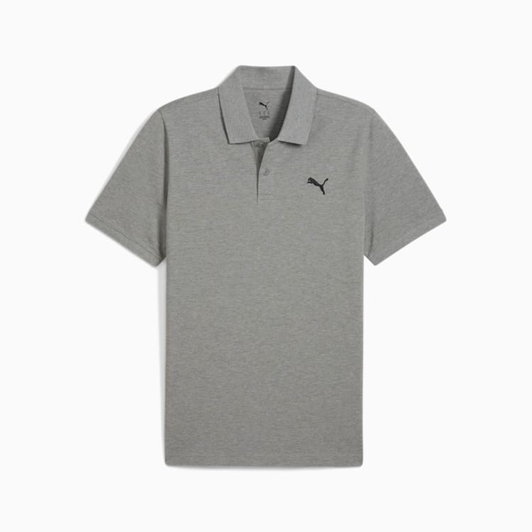 Puma Mens Essential Small Logo Golfer In Grey