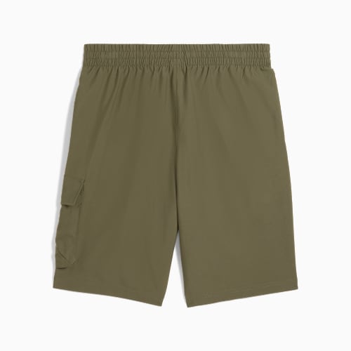 Puma Dark Olive Ess No 1 Logo Woven Cargo Short