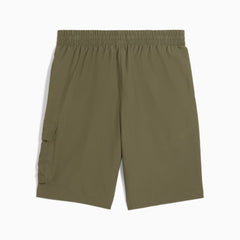 Puma Dark Olive Ess No 1 Logo Woven Cargo Short