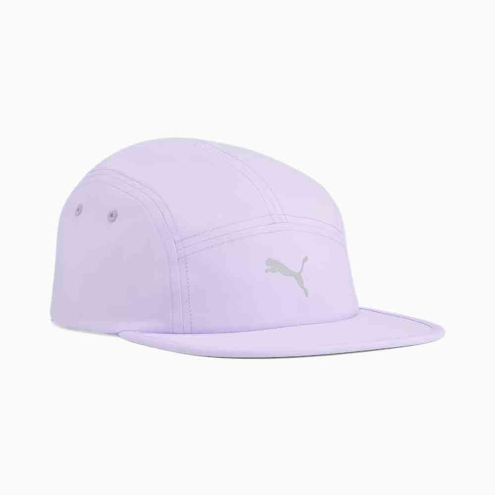 Puma Unisex Ess Running 5 Panel Cap In Lavender