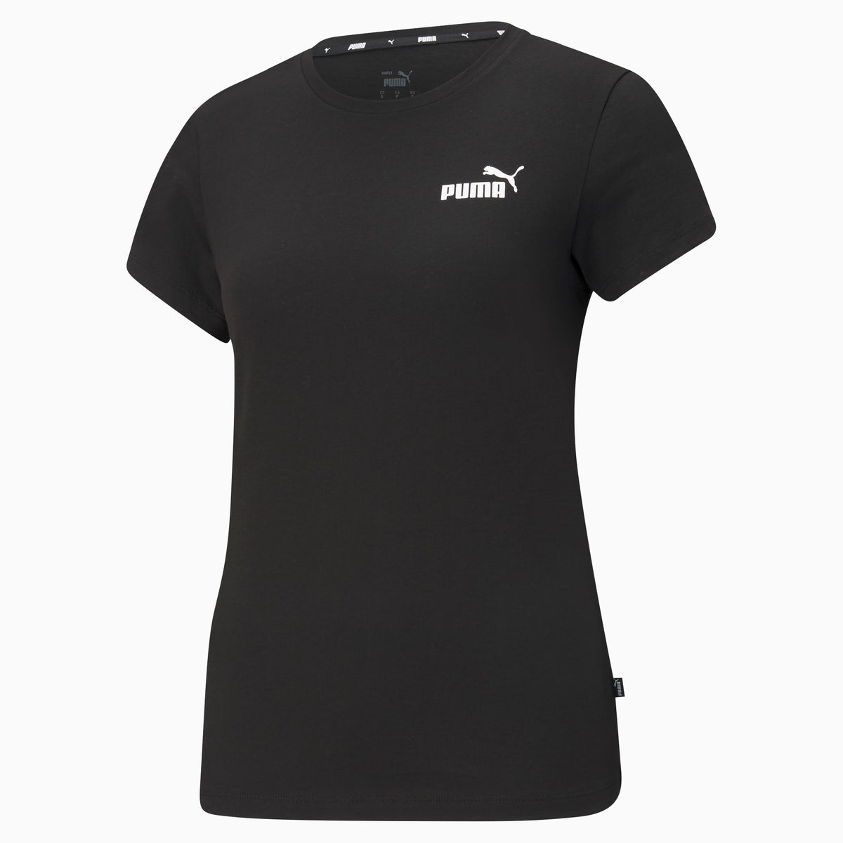 Puma Womens Essential Small Logo T-Shirt In Black
