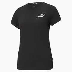 Puma Womens Essential Small Logo T-Shirt In Black