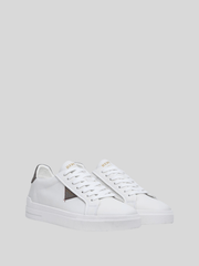 Replay Mens Evan Class Shoes in White & Grey