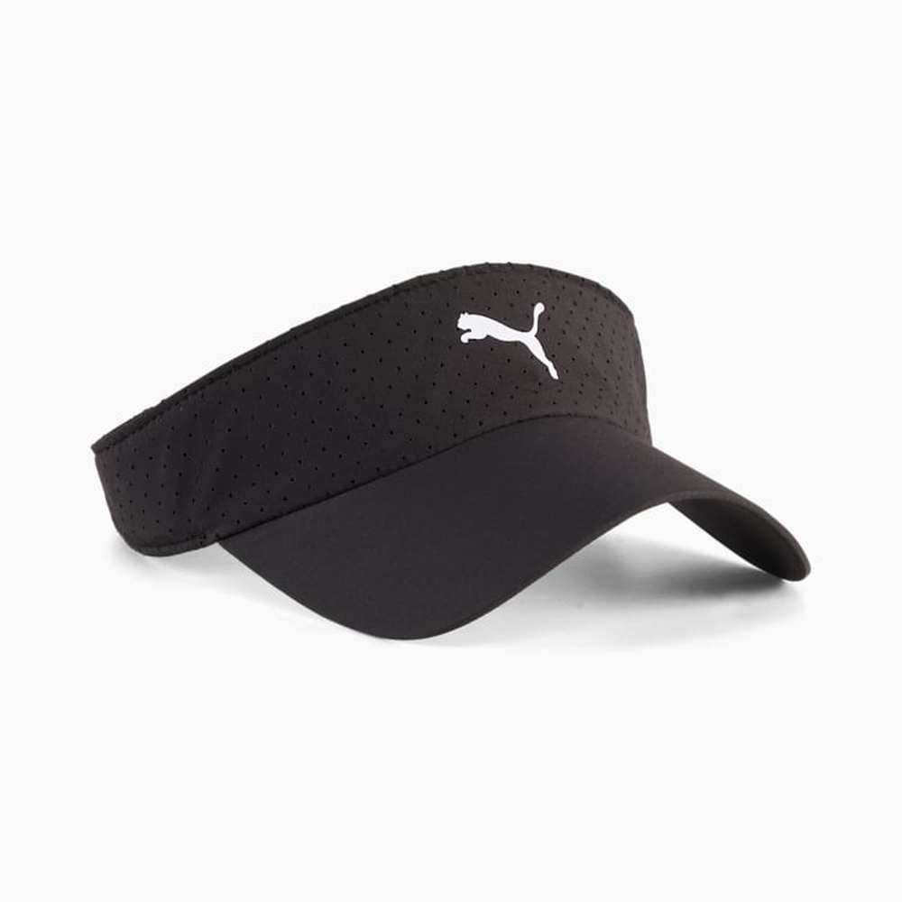 Puma Unisex Everyday Running Visor Cap In Black
