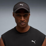 Puma Unisex Everyday Running Visor Cap In Black