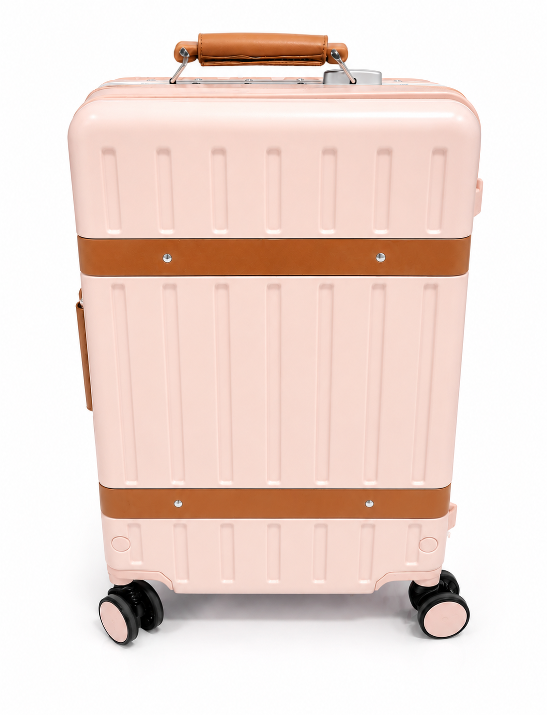 Evolution Trim Aluminium Frame Trolley Case In Pink