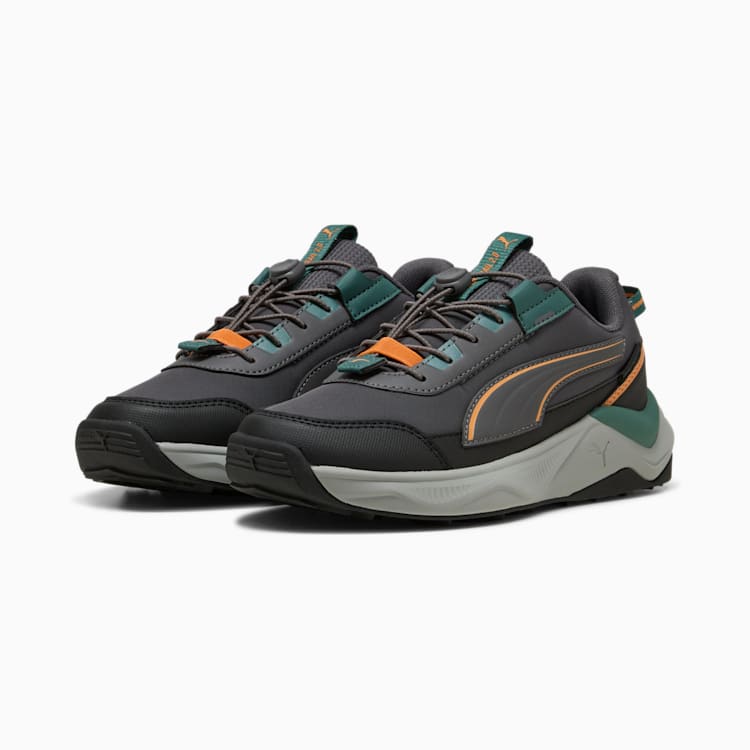 Puma Boys Evolve 2.0 Trail Lo Junior Shoes In Moody Grey