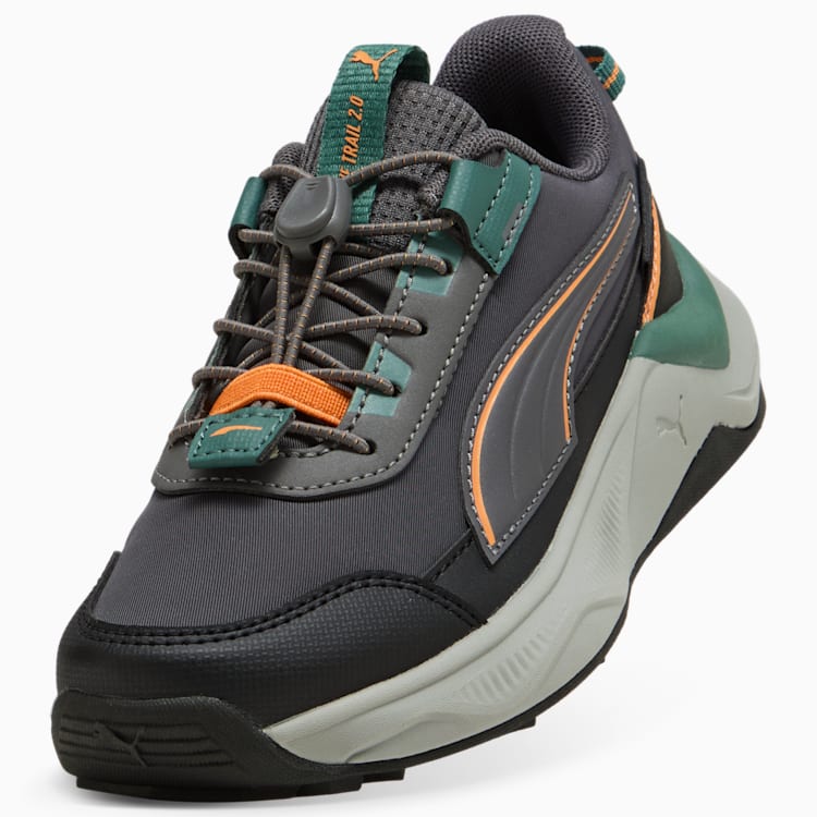 Puma Boys Evolve 2.0 Trail Lo Shoes In Moody Grey