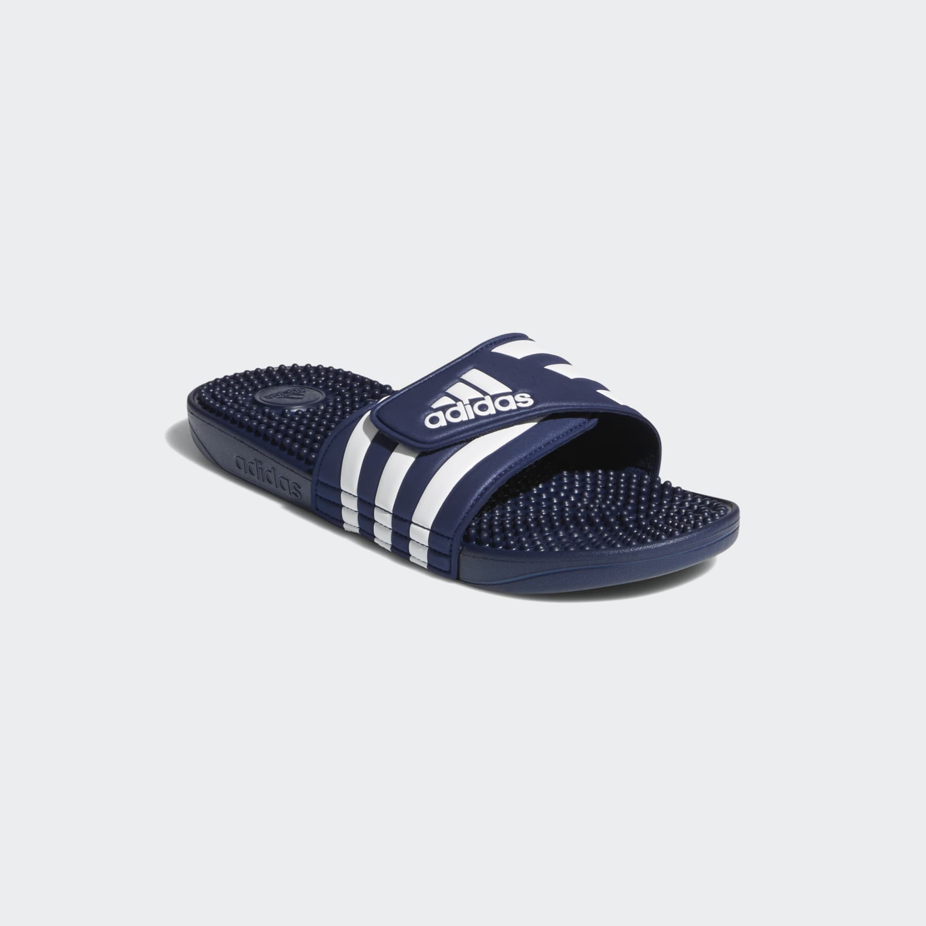 Adidas Adissage Slides Blue And White