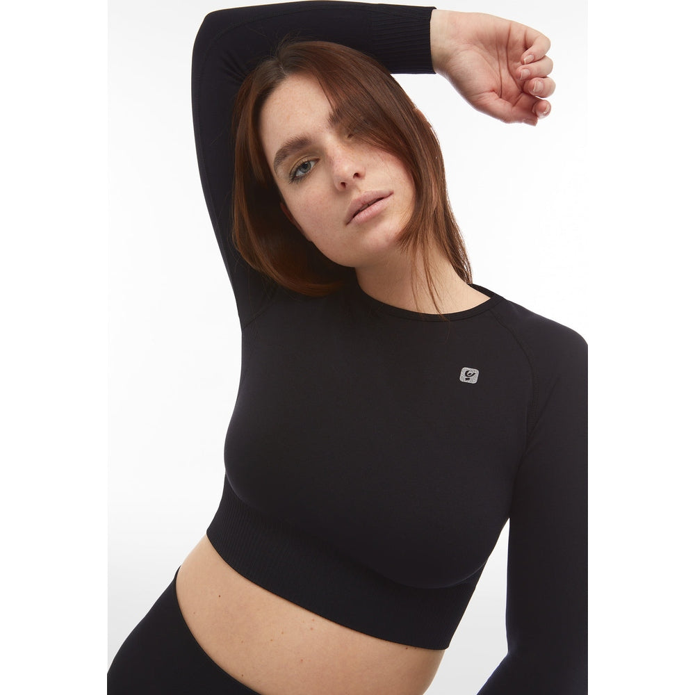 Freddy Womens Long Sleeve T-Shirt In Black