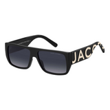 Marc Jacobs Logo Unisex Sunglasses In Black