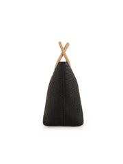 Fenn Weave Shopping Bag In Black