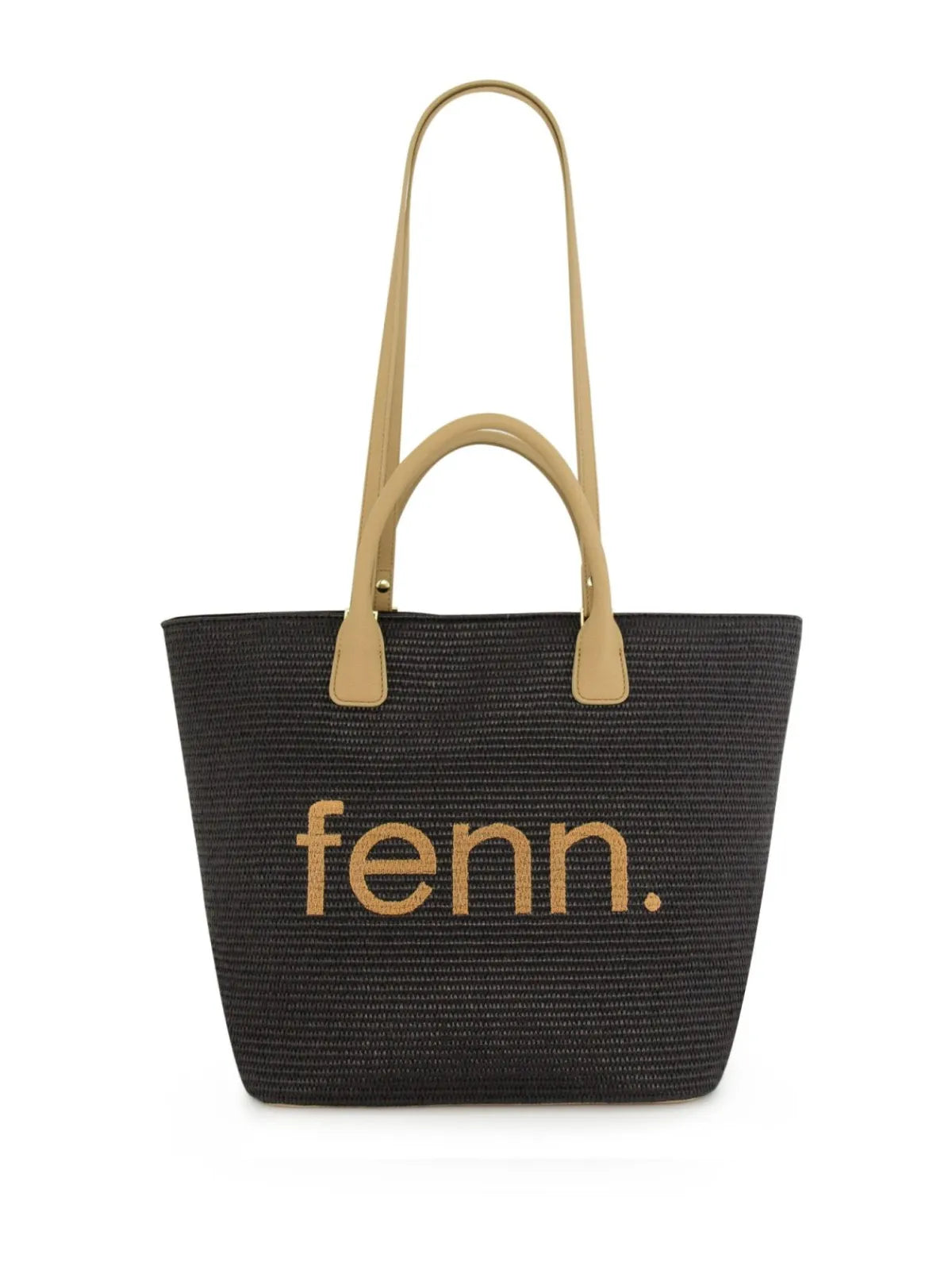 Fenn Weave Shopping Bag In Black