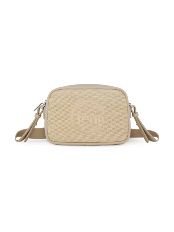 Fenn Weave Crossbody Bag In Warm Brown