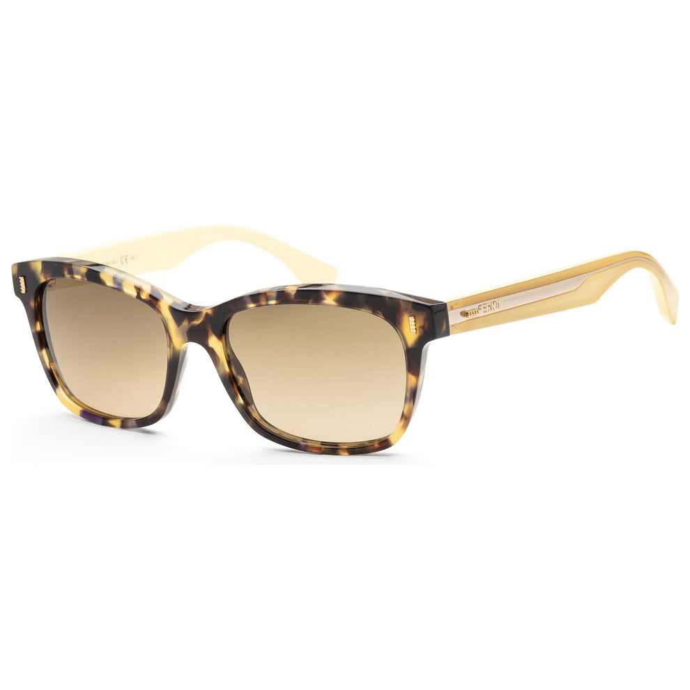 Fendi Tortoise Frame Sunglasses For Women In Butter Yellow