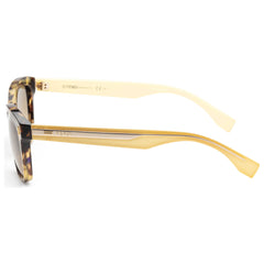 Fendi Tortoise Frame Sunglasses For Women In Butter Yellow