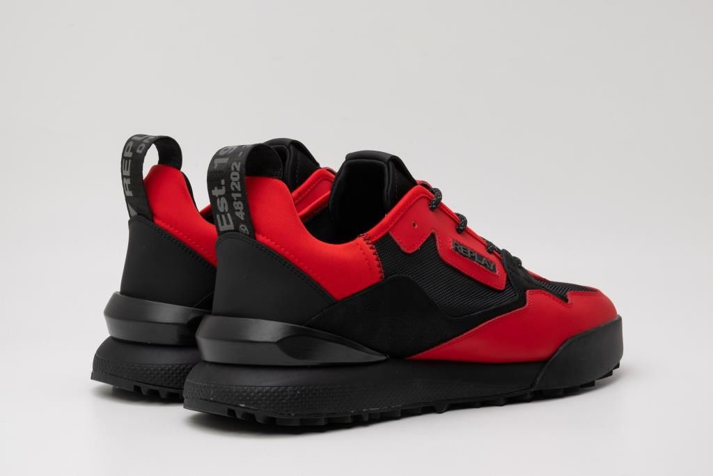 Replay Mens Field2.0 Sport Sa Shoes Red/Black