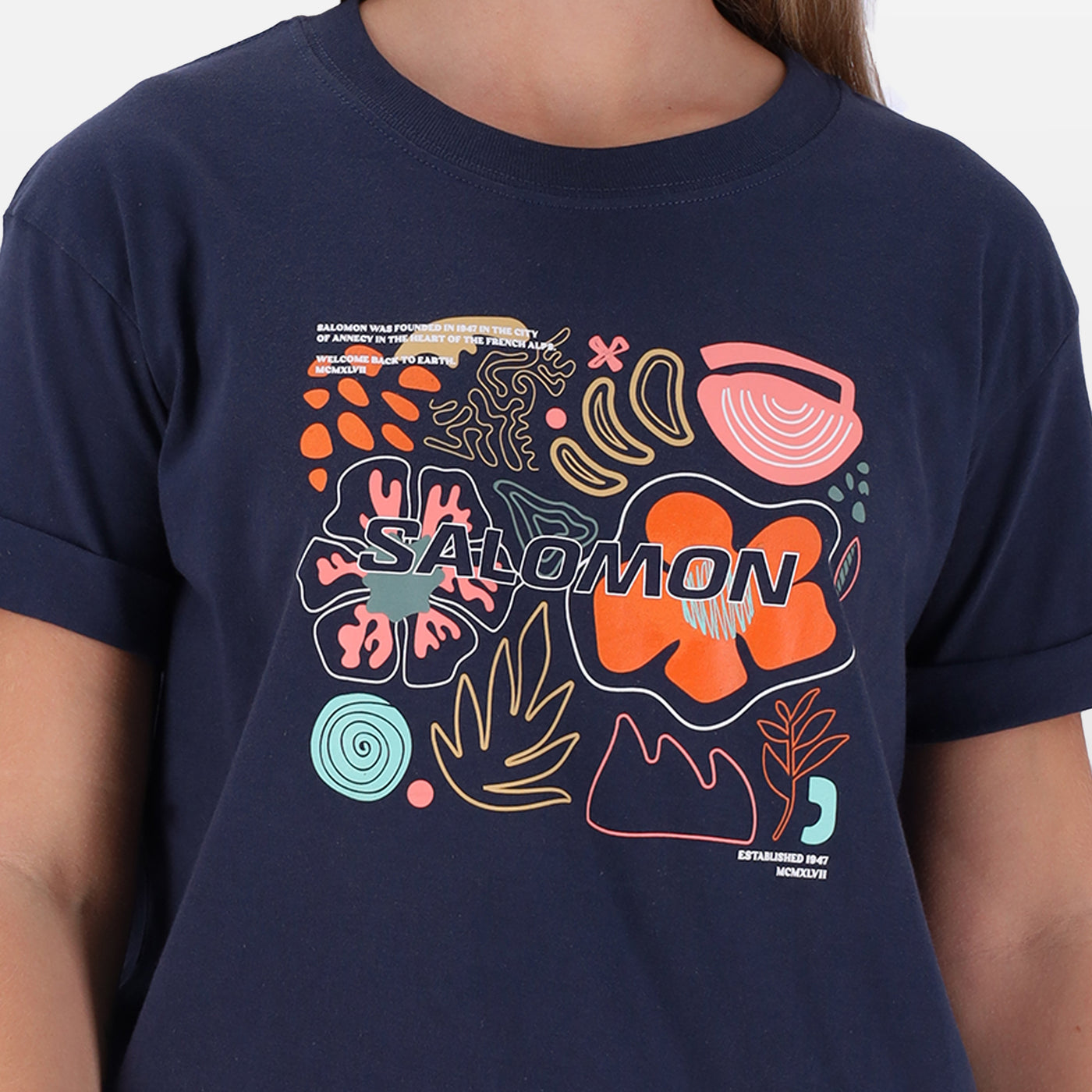 Salomon Finding My Way Ss Tee W Blue