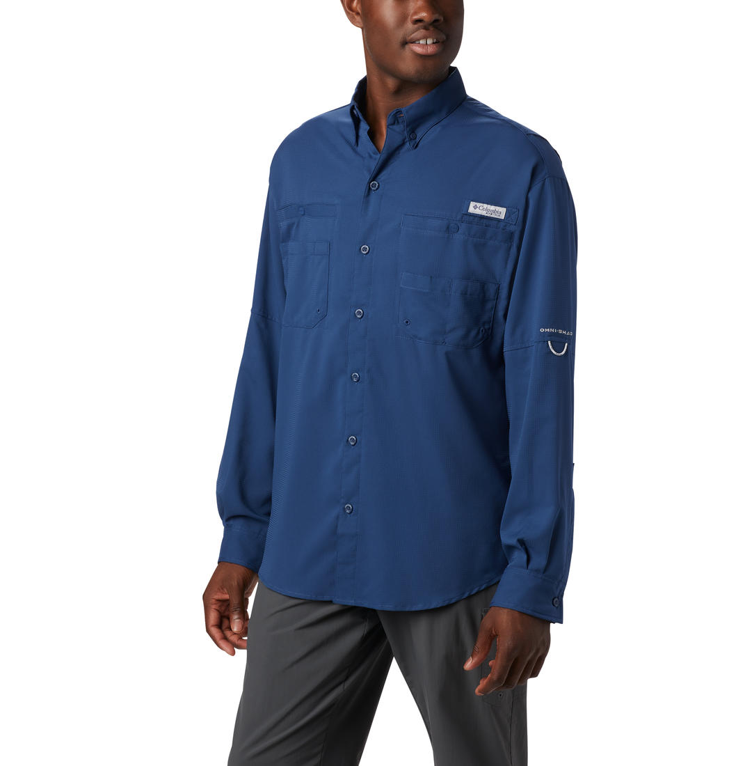 Columbia Mens Tamiami II Shirt In  Carbon