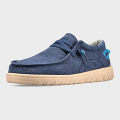 Jeep Mens Navy Samoa Wallabee Shoes