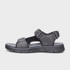 Jeep Mens Compass Sandals In Grey & Black