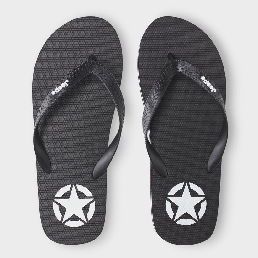 Jeep Mens Sunny Thong Sandals In Black