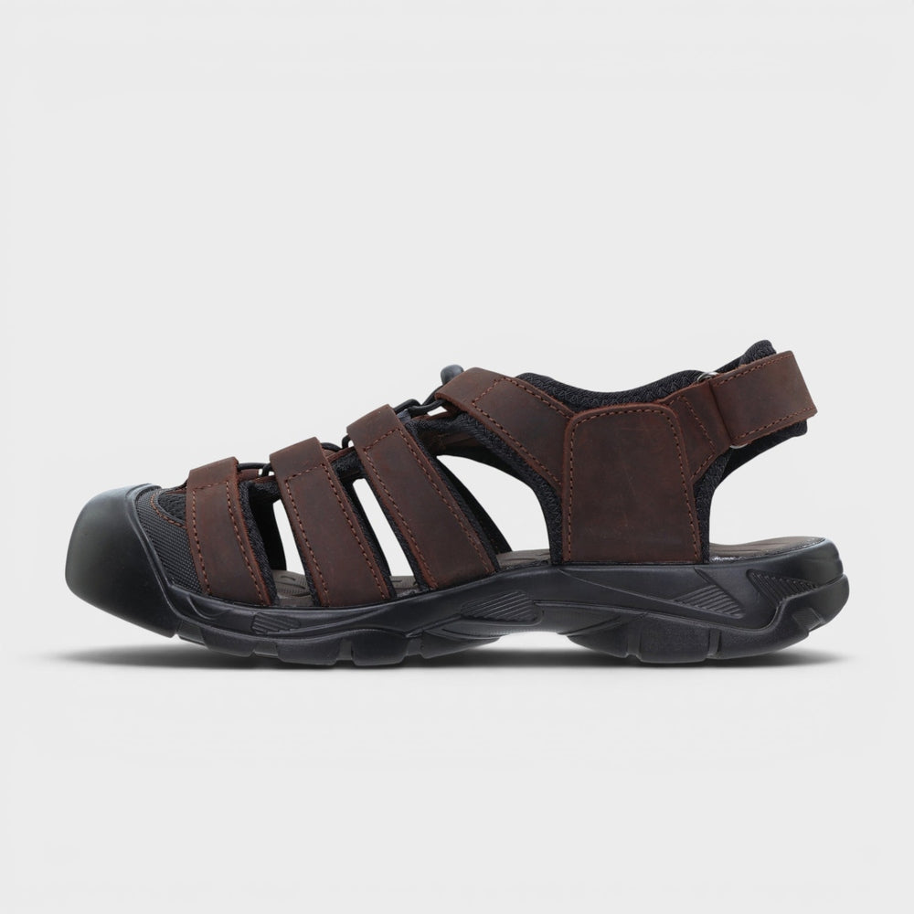 Jeep Mens Pathfinder Sandal In Brown